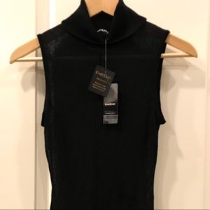 BEBE Sleeveless Sheer Bodysuit